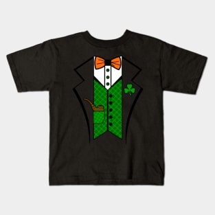 Leprechaun St Patrick's Day Pipe Kids T-Shirt